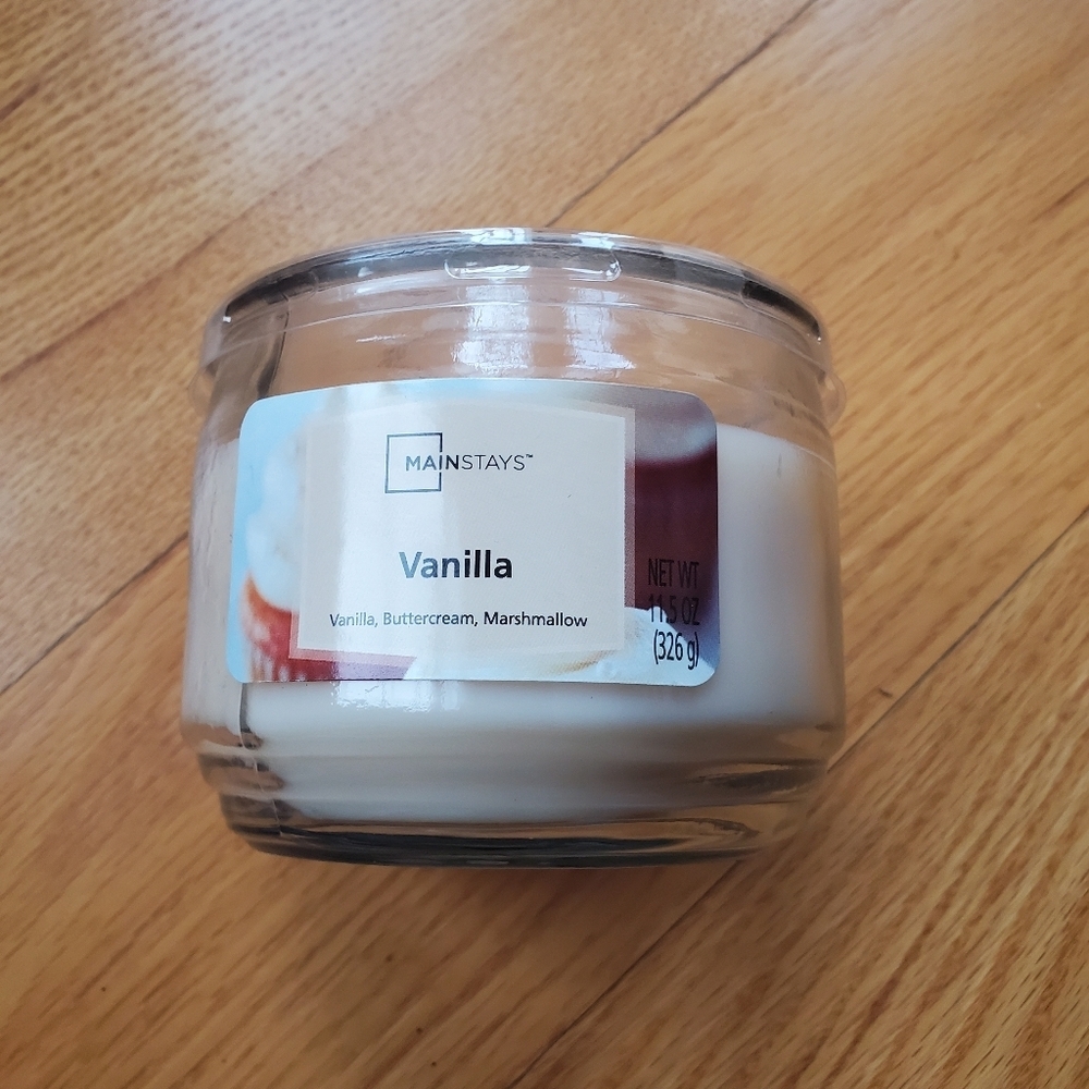 Mainstays Vanilla Jar Candle NWT